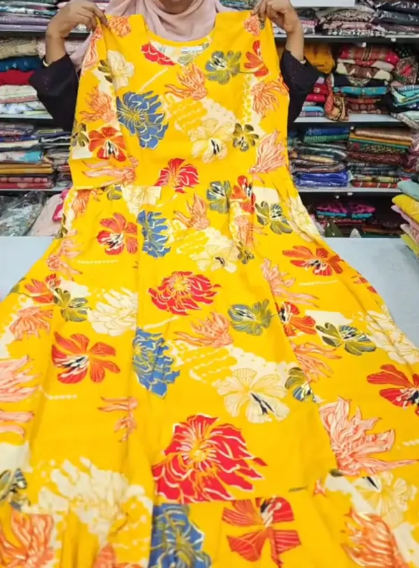 MG Heavy Rayon Long Maxi Gown | MG165